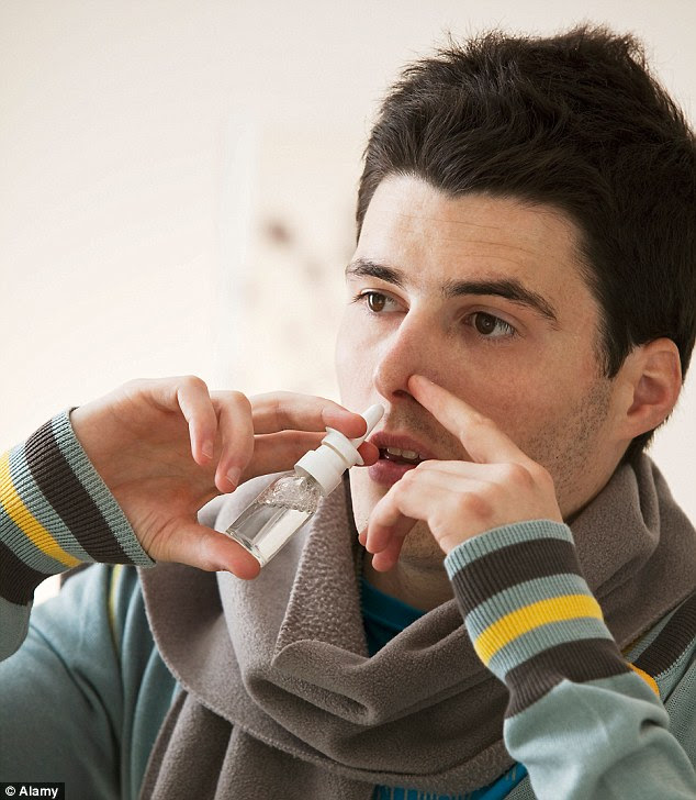 A dry spell: Using nasal sprays from brands such as Otrivine and Sterimar can help on long flights