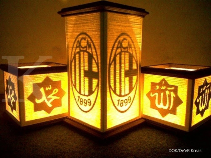 Terang benderang bisnis lampu  siluet