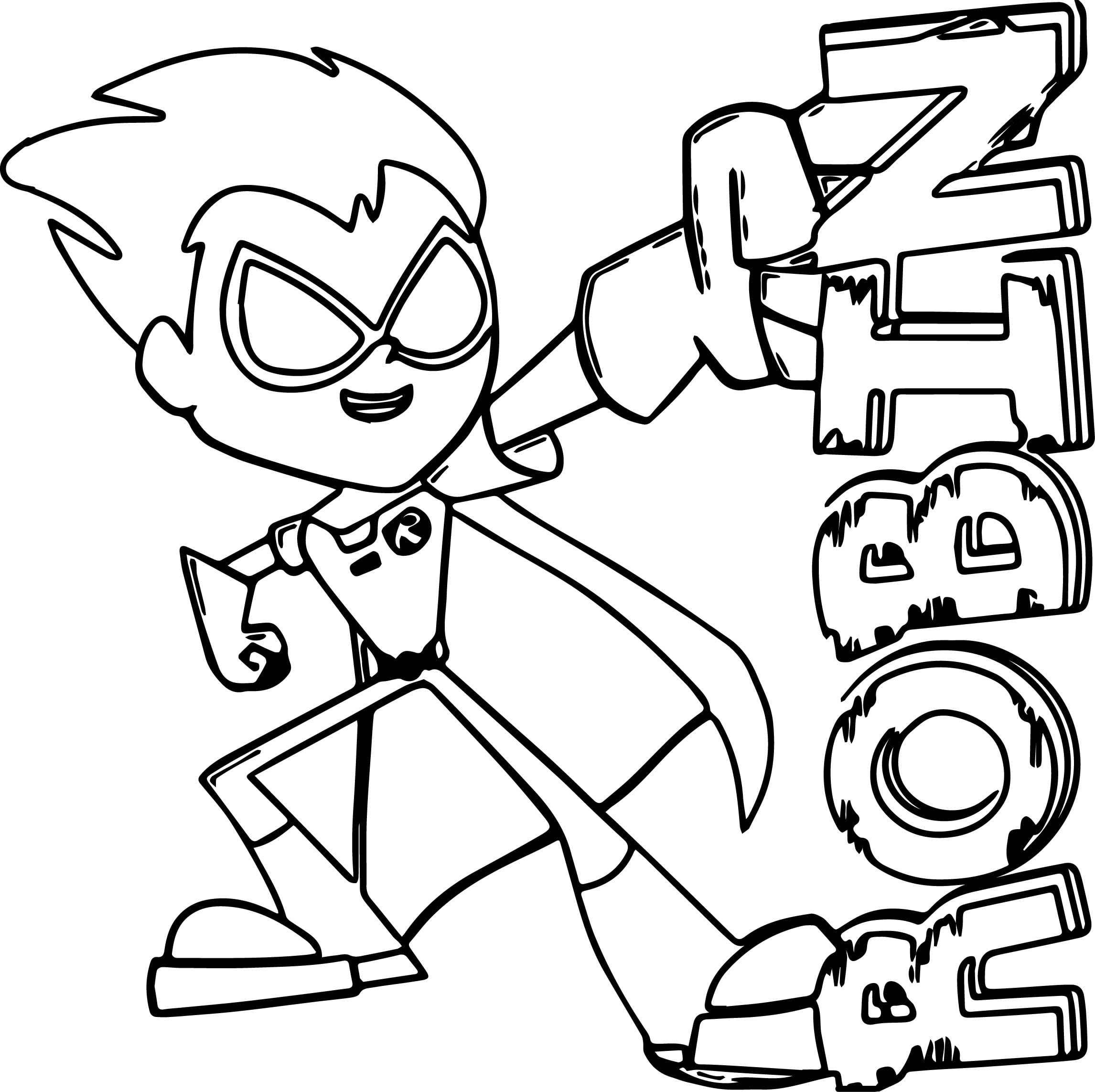 teen titans go robin coloring pages wecoloringpage rh wecoloringpage Heroes of the Bible Samson Coloring Sheets Heroes of the Bible Samson Coloring