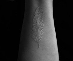 white ink tattoos