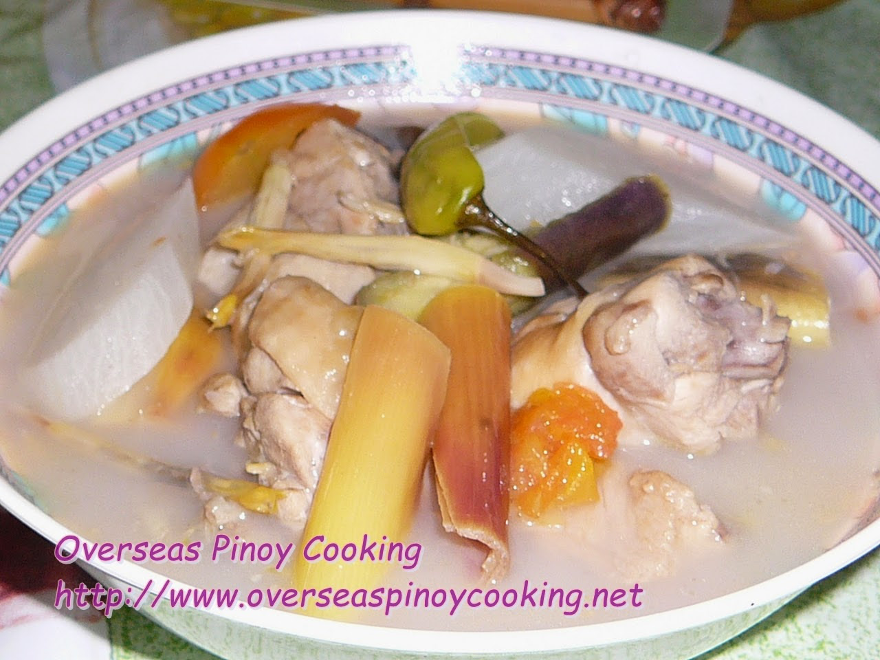 Sinigang na Manok with Banana Blossom
