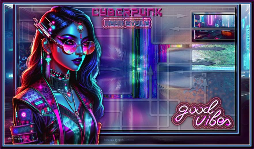 Cyberpunk, neon style