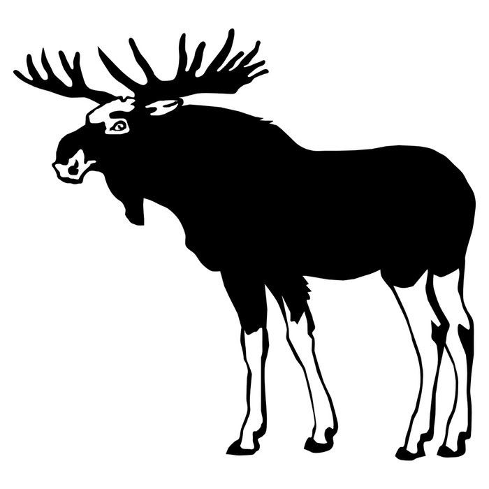 Download Silhouette Moose at GetDrawings | Free download