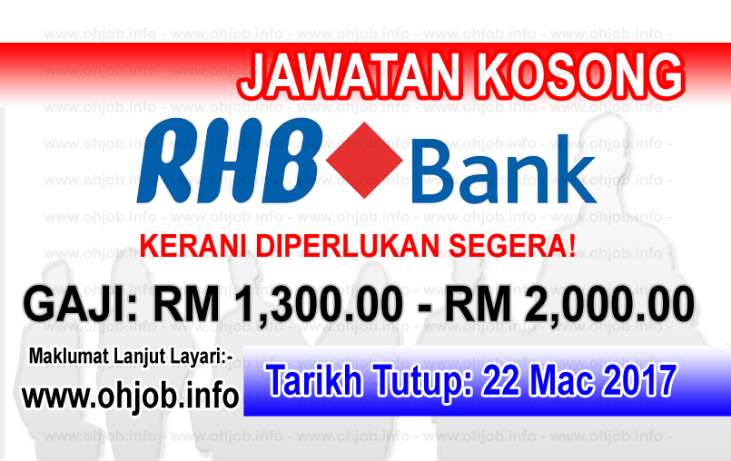 Jawatan Kerja Kosong RHB Bank logo www.ohjob.info mac 2017