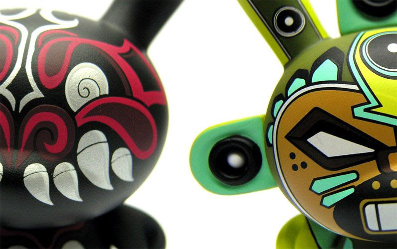 Teasers of Jesse Hernandez & Marka27's designs for Dunny Azteca Series 2!!!