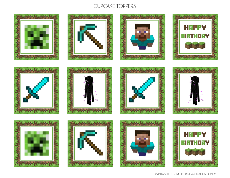 Download These Awesome FREE Minecraft Party Printables ...