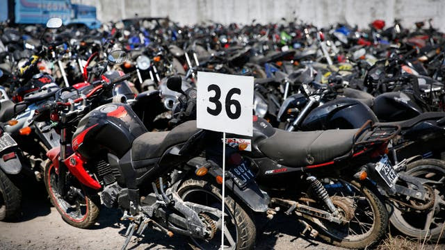 Cientos de motos retenidas por la justicia en el depósito de Villa Soldati