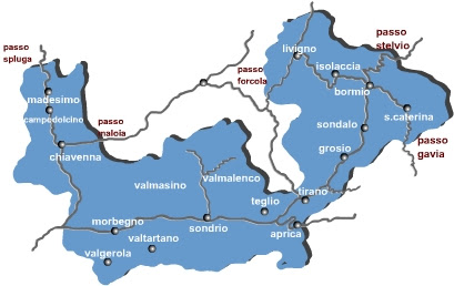 Valtellina Cartina Geografica