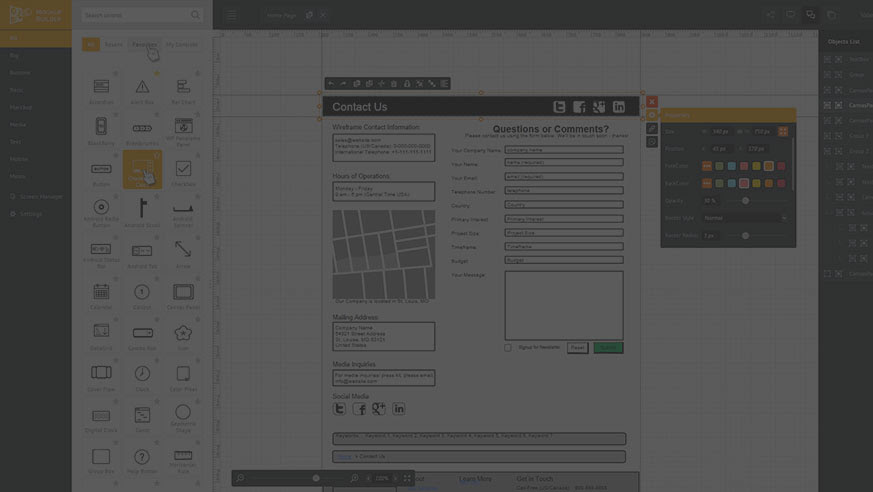 Mockup Builder Online Web Prototyping Wireframe Tools Software