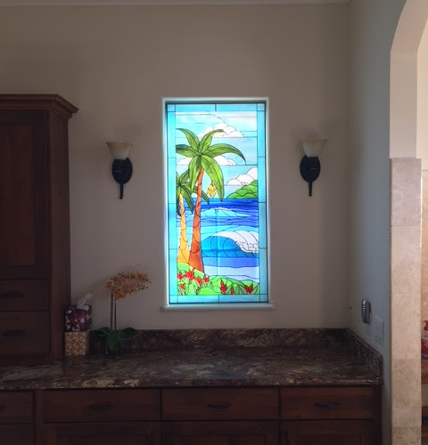 Bathroom Stained Glass Windows, Hangings & Panels