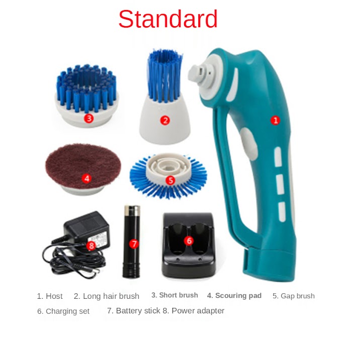 [Best Seller] Dance to rubber black shoes printing cleaning brush hand-held electric cleaning machine dedicated rechargeable brush magic batte