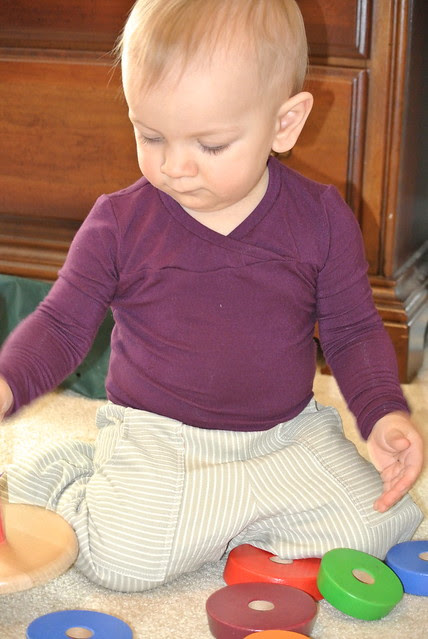 O+S Hopscotch knit onesie and Sandbox Pants