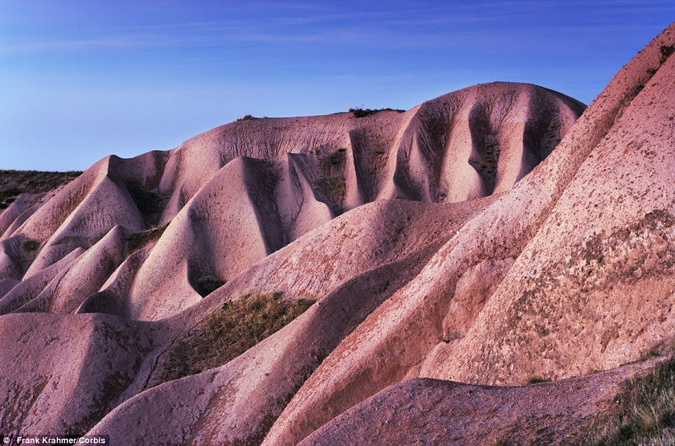Rock formations in Cappadocia, Turkey