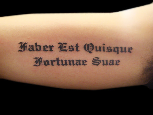 Latin text tattoo lettering text tattoo. Latin text tattoo lettering