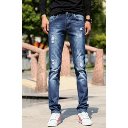 jual celana  jeans  pria model sobek 