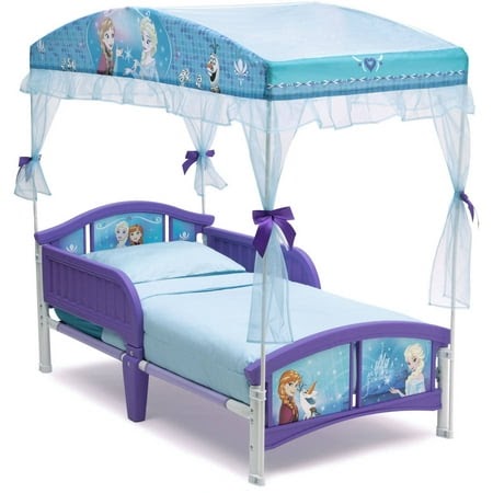 Frozen Toddler Bed With Canopy / Frozen Toddler Canopy Bed - Delta Children - Delivering products from abroad is always free, however, your parcel may be subject to vat.