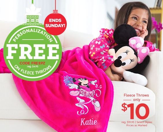 personalized fleece robes for her