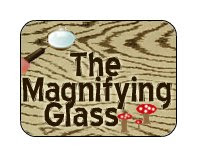the magnifying glass logo