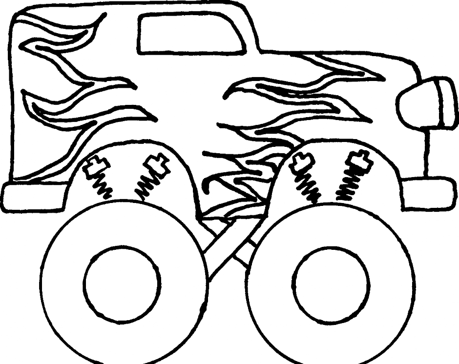 Monster Truck Line Art | Free download on ClipArtMag