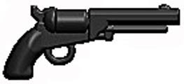 BrickArms 2.5 Scale LOOSE Weapon M1851 Navy Revolver Black