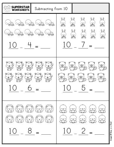 Icon subtraction worksheet by math . kindergarten subtraction worksheets superstar worksheets