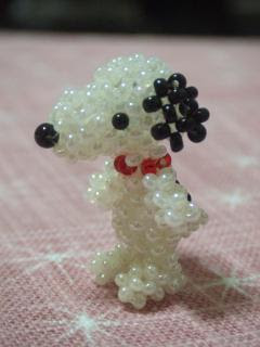 みかうさぎの部屋 ビーズの Snoopy