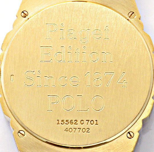 Originalfoto PIAGET POLO DAY DATE JUBILÄUMS-MODELL GELB-GOLD
