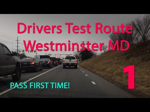 Westminster Maryland MVA Driving Test Route 
