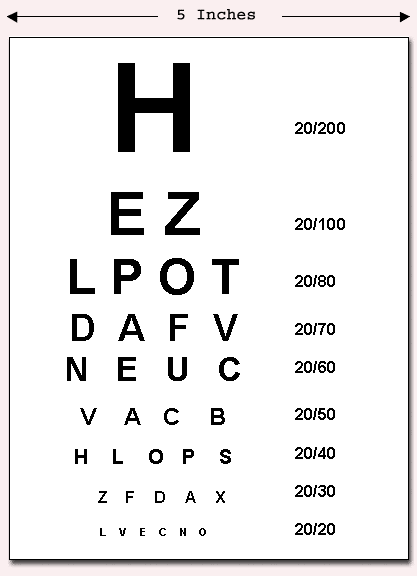 printable eye charts