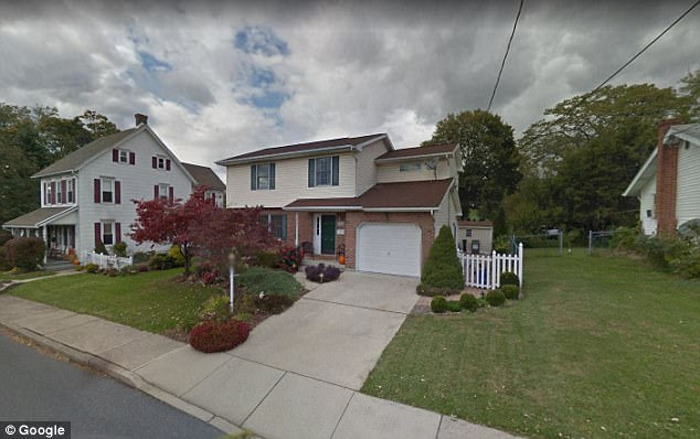 Pictured is a general view of the couple's home in Northampton, Pennsylvania. Both of their children have been placed in the care of relatives, police say