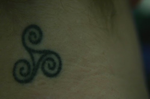 My tattoo is a triskele.
