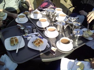 Pembroke Lodge Tea and hot cross buns at Pembroke Lodge