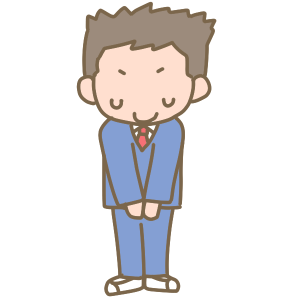 挨拶をする男子生徒 ブレザー のイラスト かわいいフリー素材が無料のイラストレイン