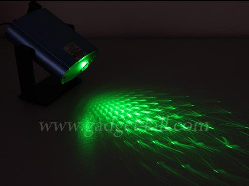 Check out this fun mini green laser star projector.