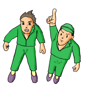 働く 面白い 作業者 男性