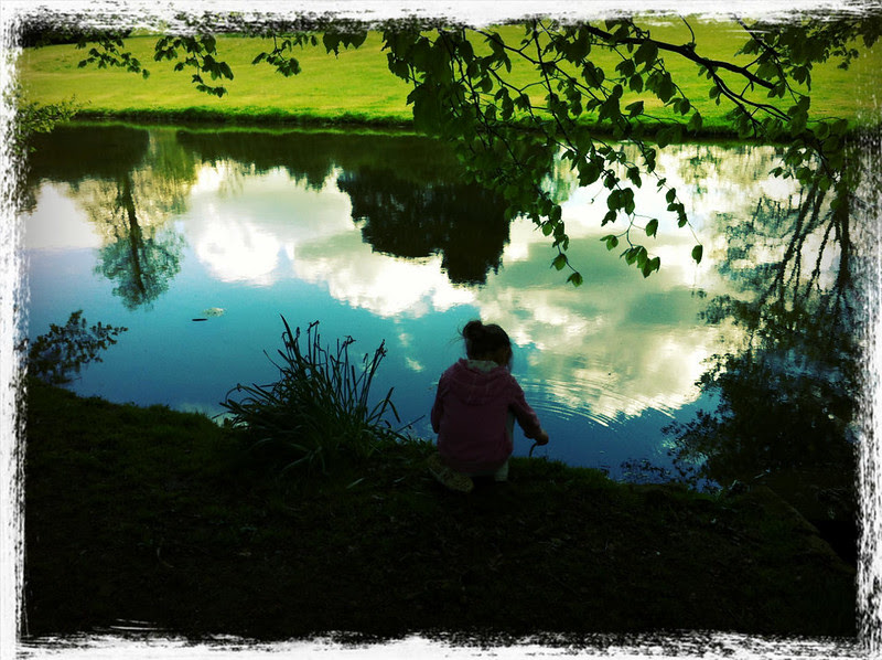 Tilly by the pond