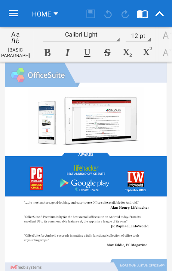  OfficeSuite + PDF Editor- tangkapan layar 