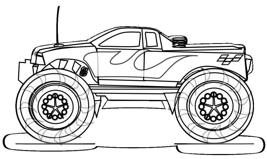 Download Monster truck coloring pages to download and print for free