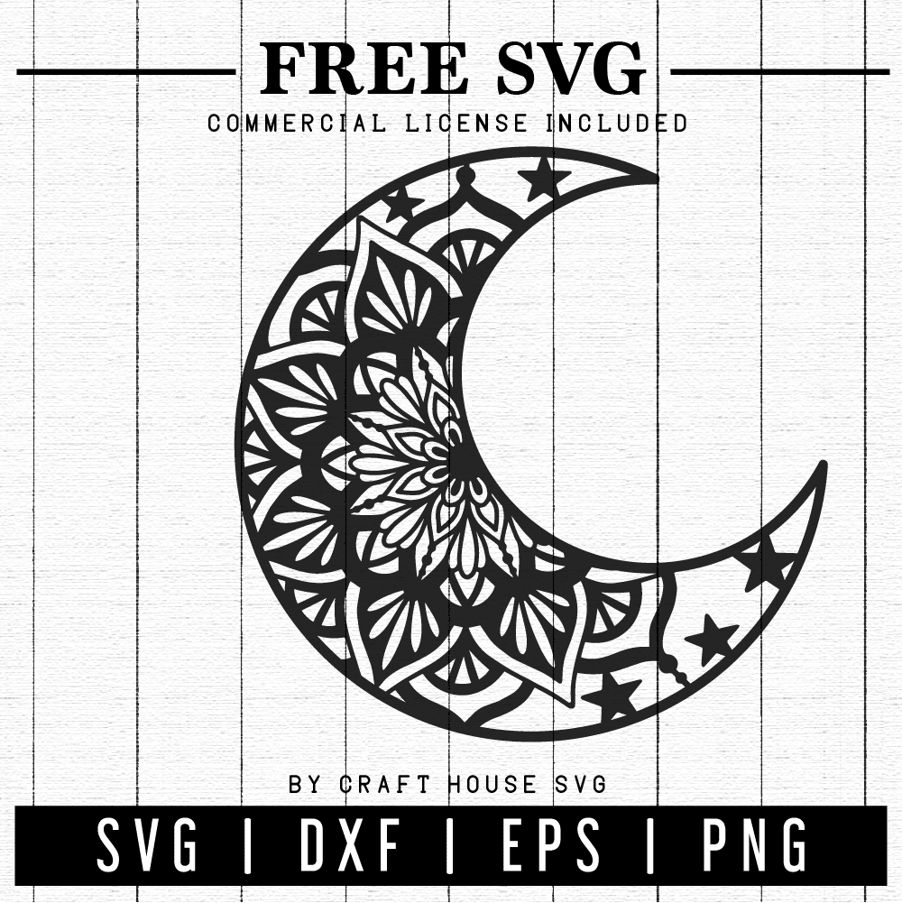 Download Free Moon Mandala Svg Fb106 Craft House Svg