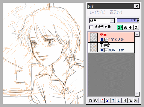不透明水彩風 メイキング イラスト講座 Azpainter2を使おう
