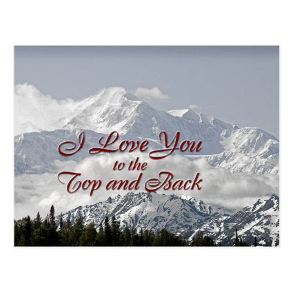 Vintage Mountains: I Love You to the Top and Back Post Cards