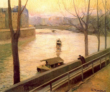 Ile Saint-Louis París, de Santiago Rusiñol