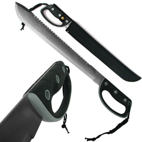 Full Tang 24.75 inch Rubber Grip Machete w/ Sheath