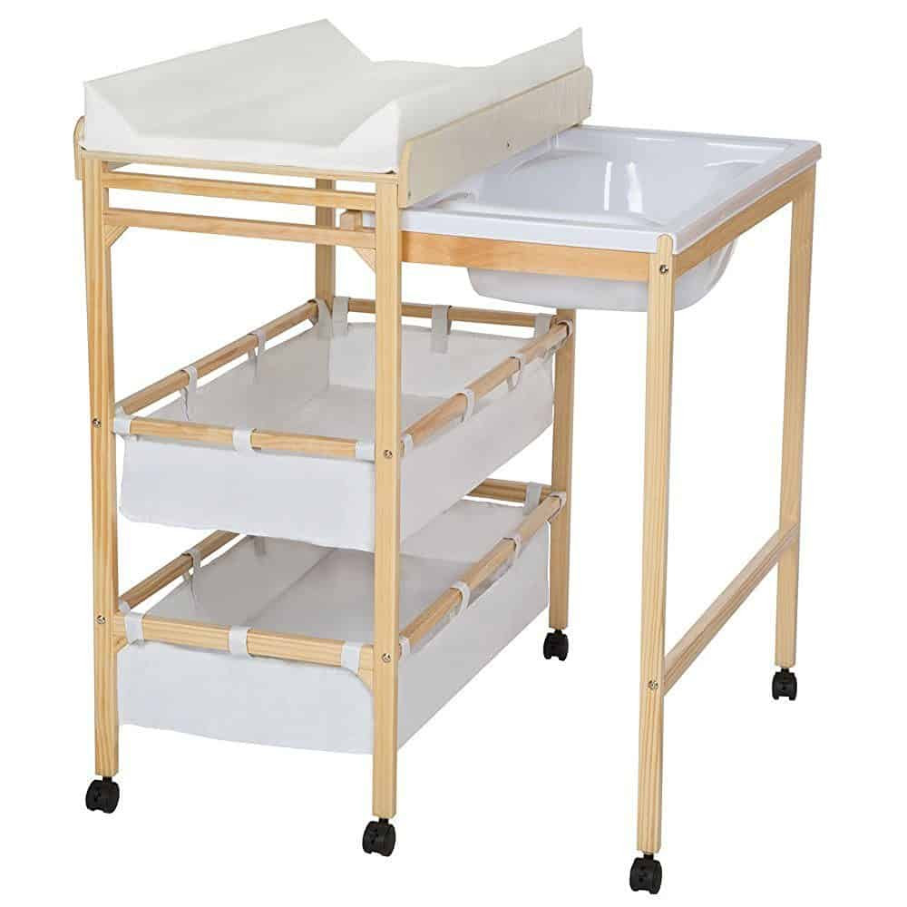 Table A Langer Tummy Tub Bath Bain Compris De Childwood