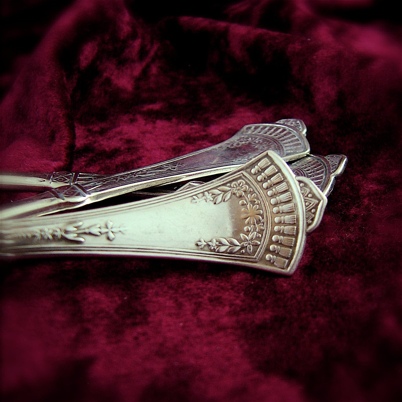 Crown Silverplate Dinner Forks set of 4 ca 1885 by akissofromance