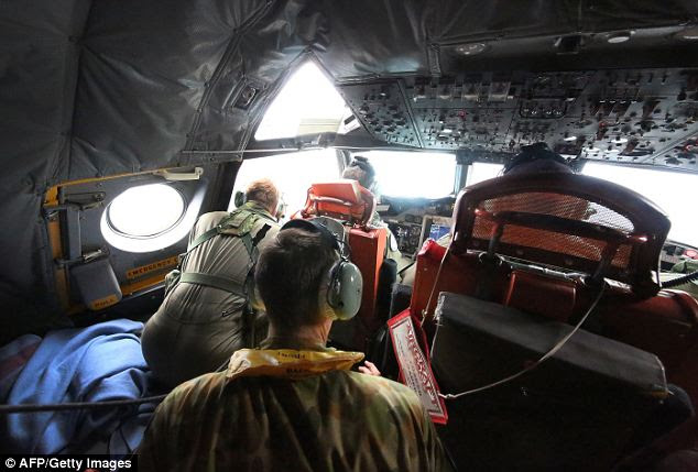 Flying Officer Peter Moore, the aircraft's captain, said a combination of 'less than ideal' weather and sea conditions had closed in on the flight