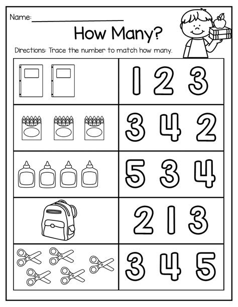  preschool worksheets math free worksheets