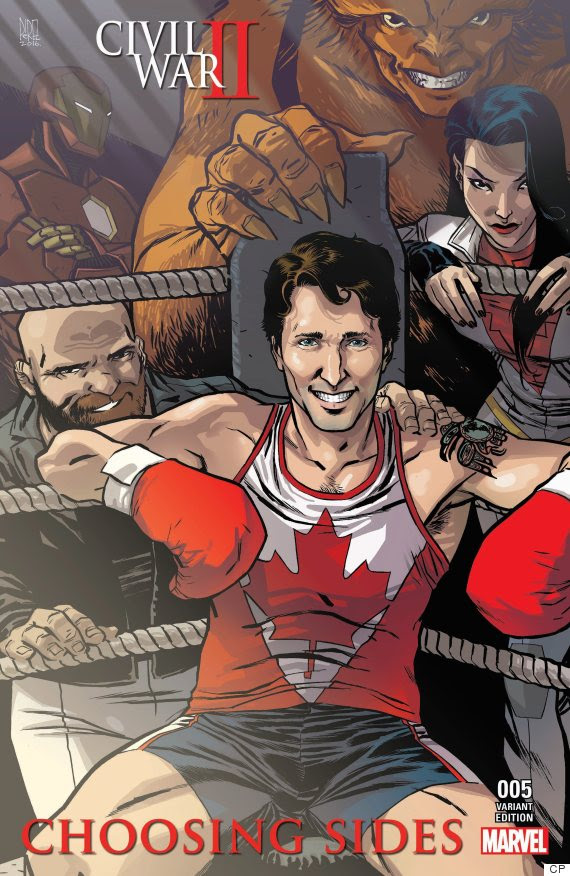 Justin Trudeau Comic Book Cover To Feature PM With Canadian 