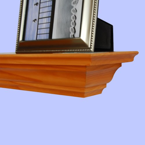 Christmas Ennospace 36 Inch x 3.25 Inch x 5.25 Inch Corona Crown Molding Wall Shelf Honey Oak Deals
