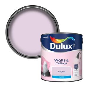 Dulux Pretty Pink Matt Emulsion Paint 2 5l Diy At B Q